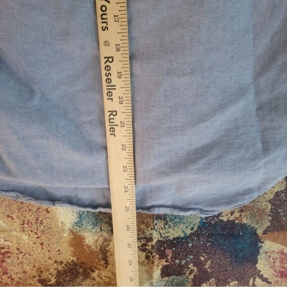 American Eagle Classic Fit Collared Shirt  Small Petit Button Up Two Tone Shirt - Picture 9 of 11